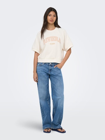 ONLY Sweatshirt 'ONLDaze' in Wit