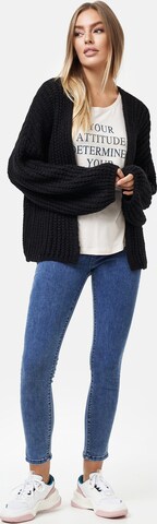 Decay Knit Cardigan in Black