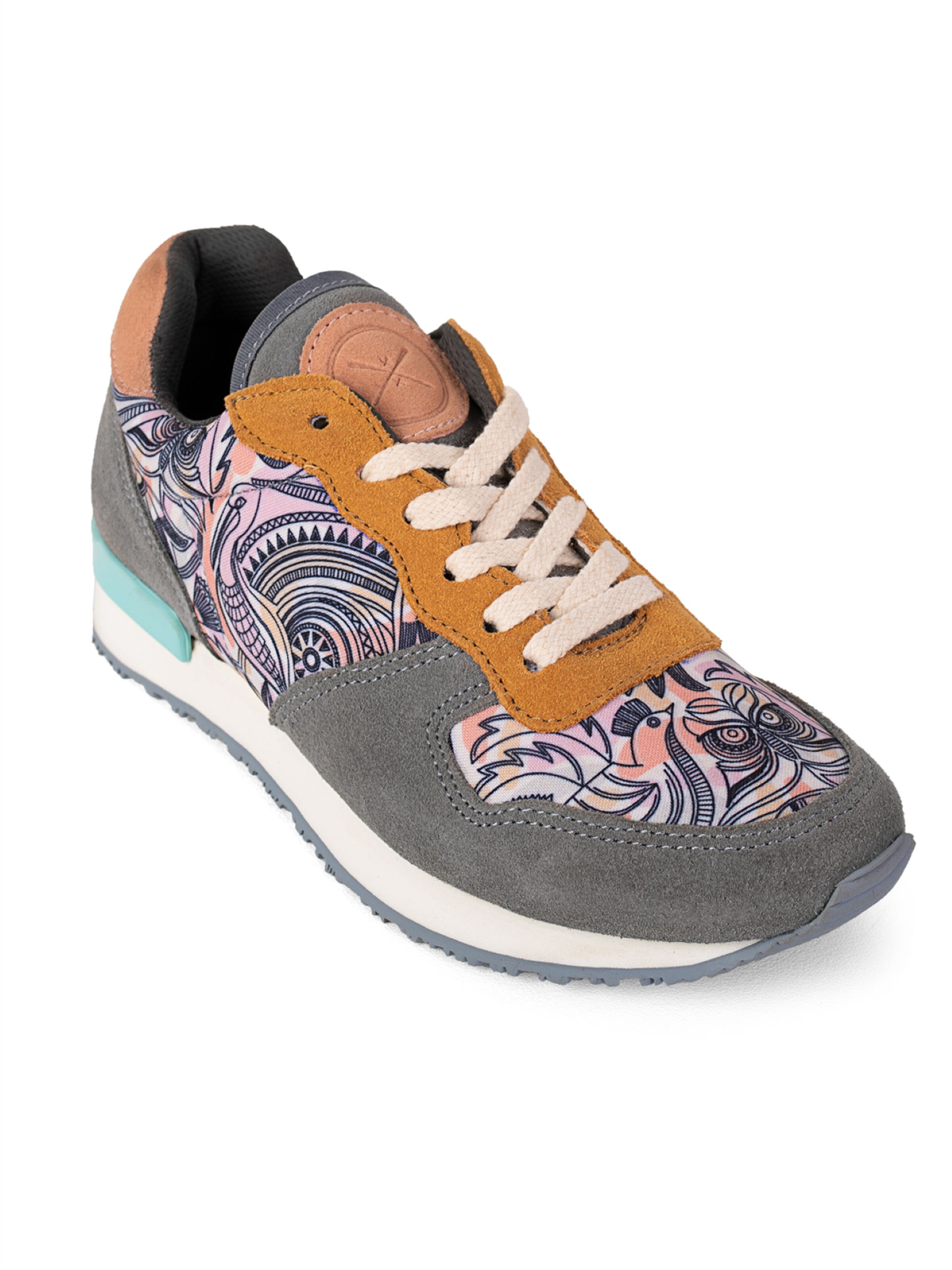 inkkas Sneaker low 'Inkkas Manu Sneaker – Handgefertigter Damen-Sneaker mit Bird-Artwork'‌‌‌‌‌‌‌‌‌‌ in mischfarben, Produktansicht
