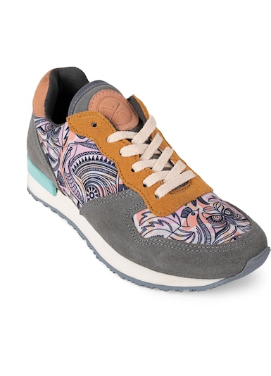 inkkas Sneaker low 'Inkkas Manu Sneaker – Handgefertigter Damen-Sneaker mit Bird-Artwork' in mischfarben, Produktansicht