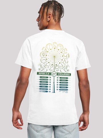 F4NT4STIC Shirt 'Harry Potter Wingardium Leviosa Spells Charms' in White