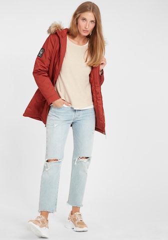 Fransa Between-Seasons Parka 'FRLASUM' in Red