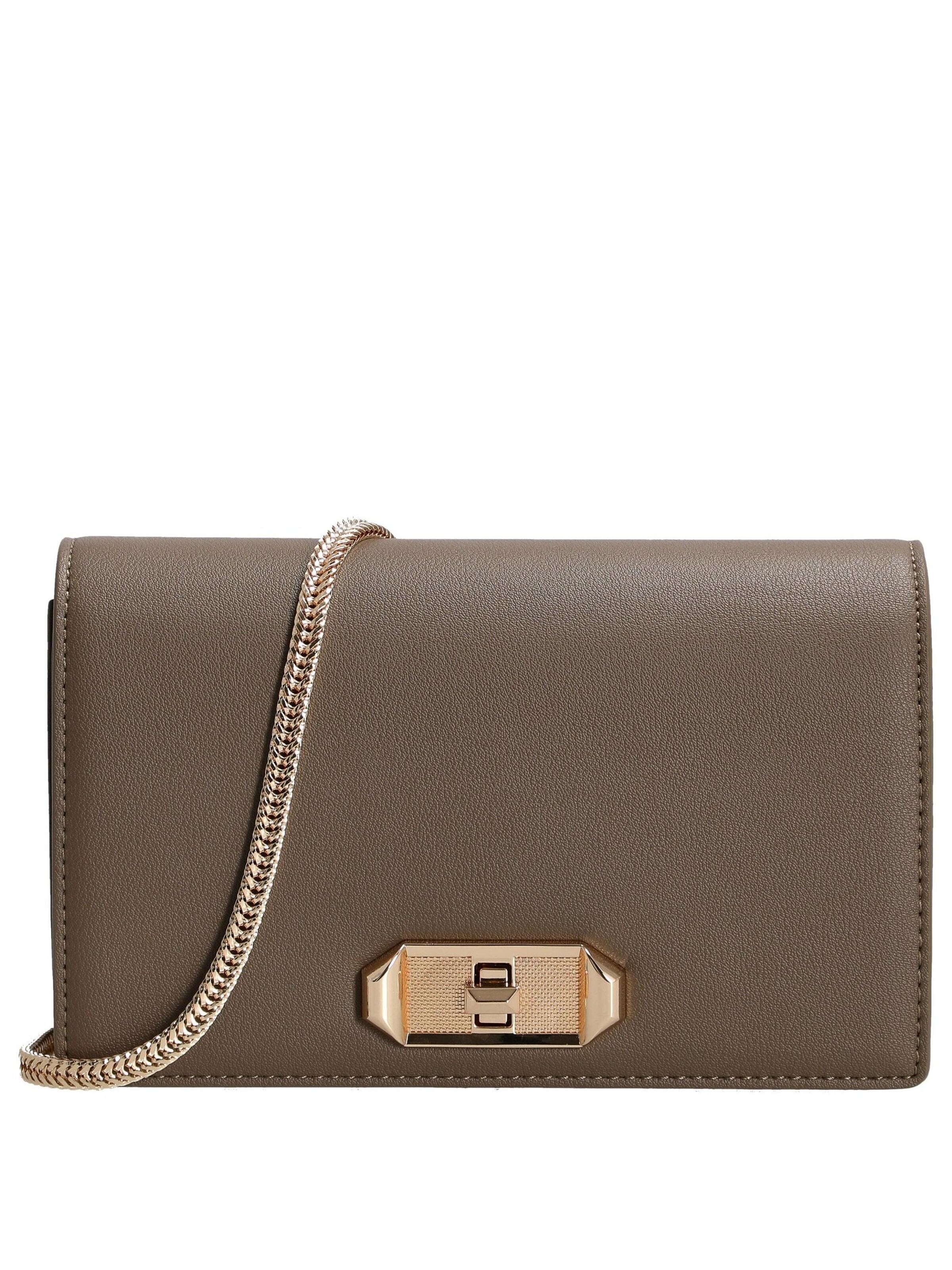 Seidenfelt Clutch 'Eiby'‌‌‌‌ in Grau: Vorderseite