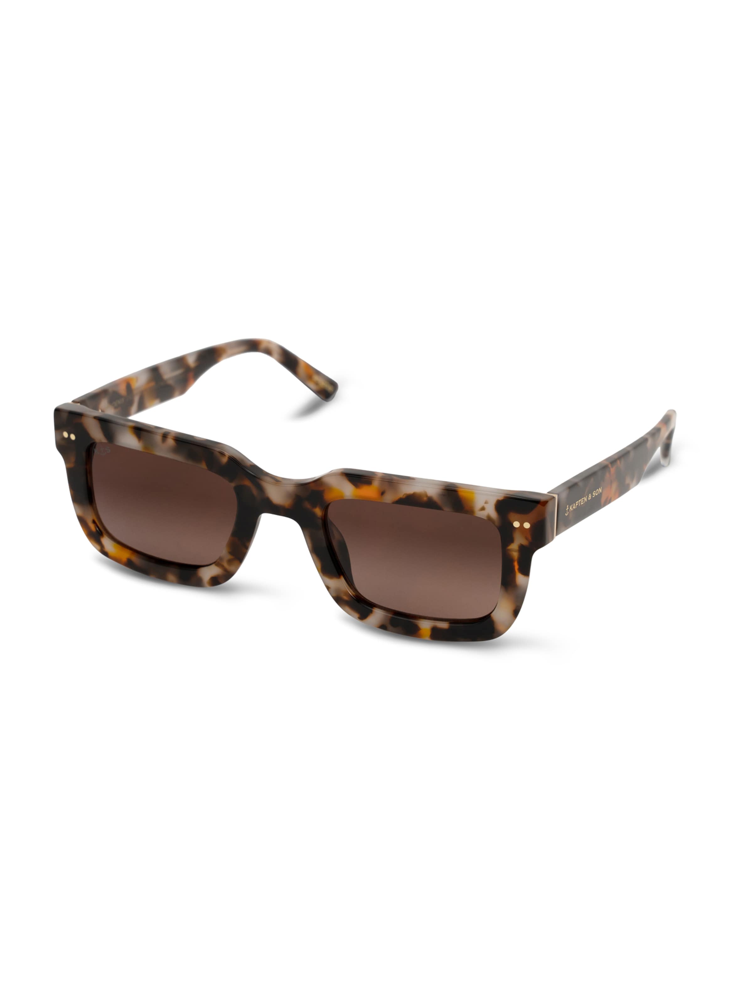 Kapten & Son Sonnenbrille 'Phoenix Desert Speckled Brown' in Braun: Vorderseite