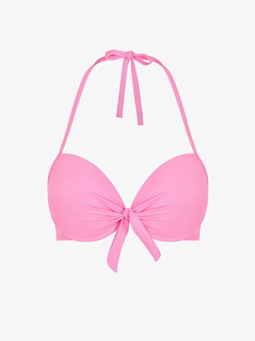 Penti Trójkąt Góra bikini w kolorze różowy
