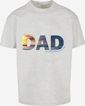 Maglietta 'For The Best Dad' di Merchcode in grigio: frontale