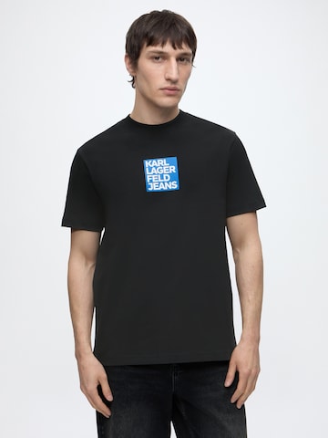 KARL LAGERFELD JEANS Póló - fekete: elől