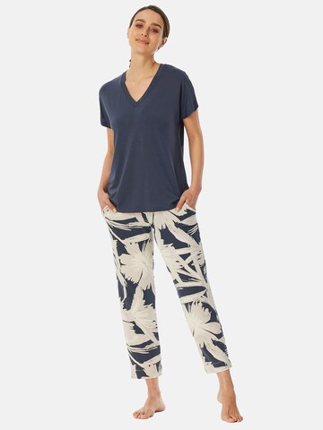 Pyjama ' Selected Premium 7/8 ' SCHIESSER en gris : devant