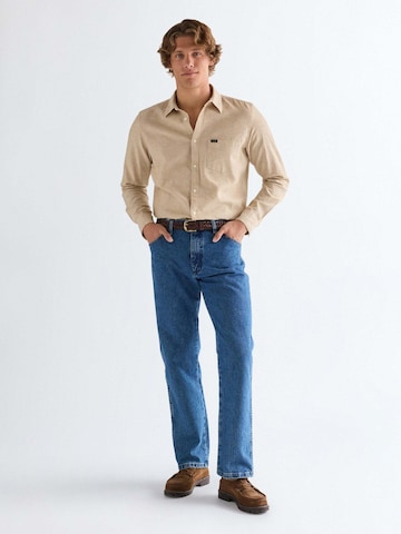 WRANGLER Regular fit Overhemd '1 Pocket' in Beige