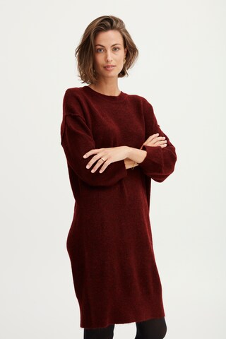 Fransa Knitted dress in Red: front