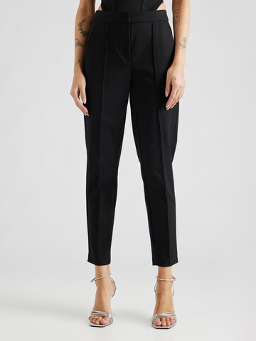 TAIFUN - regular Pantalón de pinzas en negro: frente