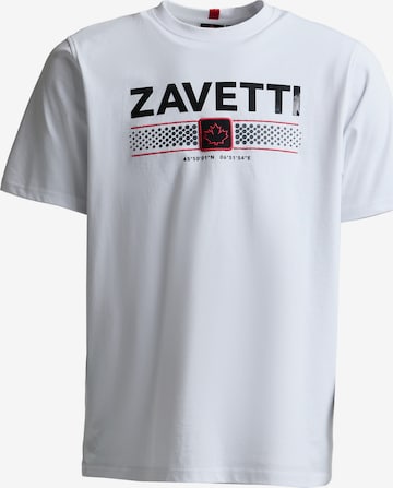 T-Shirt 'VIARELLO' Zavetti Canada en blanc : devant
