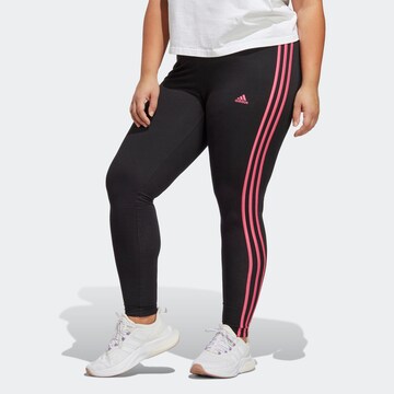 regular Leggings 'Essentials 3-Stripes ' di ADIDAS SPORTSWEAR in nero: frontale