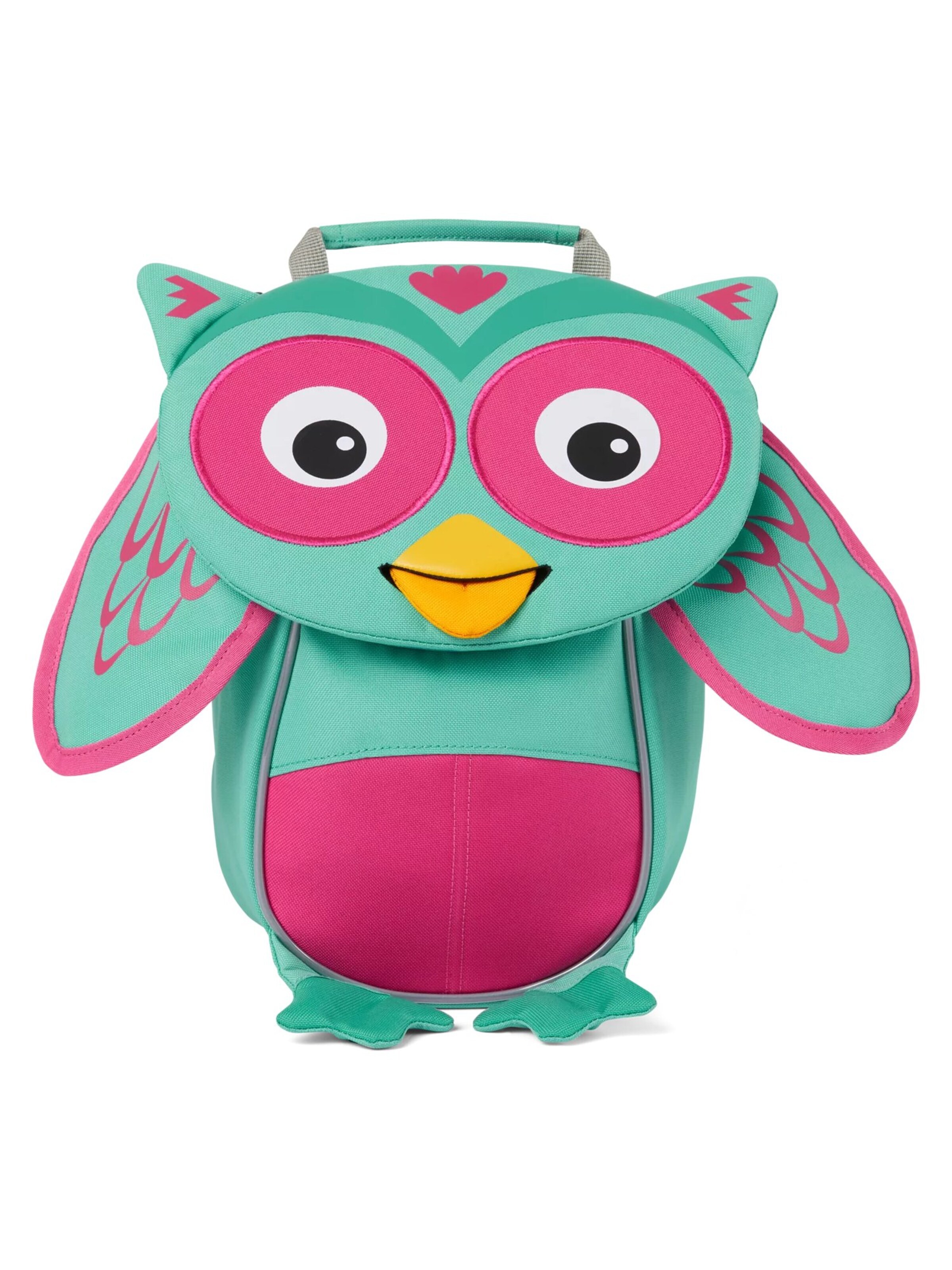 Affenzahn Backpack 'Kleiner Freund Eule' in Green: front