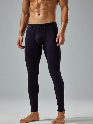 SEOBEAN Long Johns 'Classic Solid Long John Home Long Pant' in Black