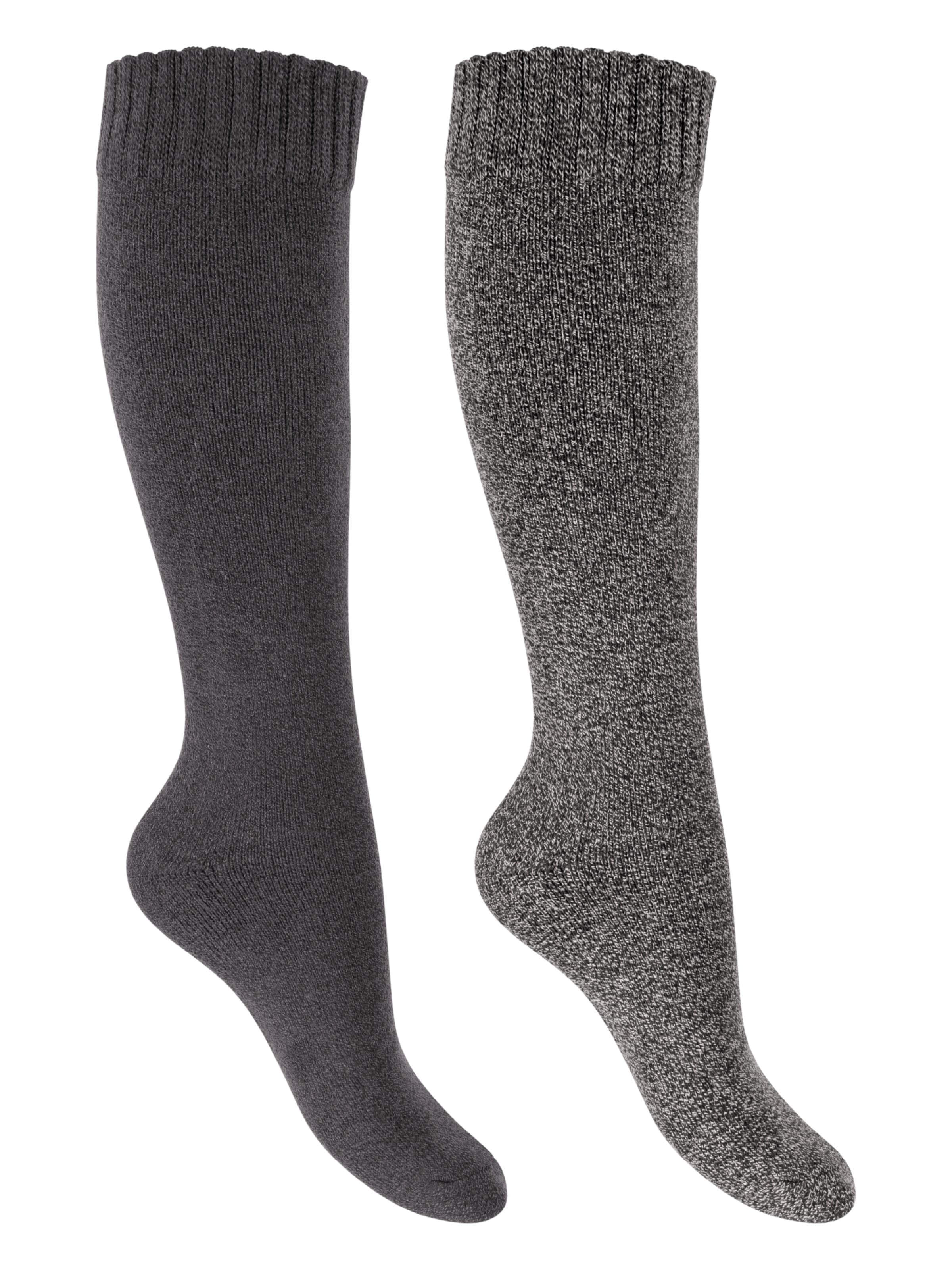 footstar Knee High Socks 'Winter Comfort' in Grey: front