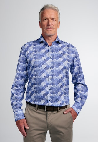 ETERNA Comfort fit Button Up Shirt in Blue: front