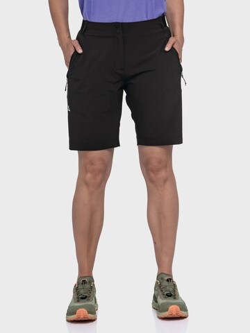 Schöffel Regular Outdoor trousers ' Hiking Shorts Style Blaustein WMS ' in Black: front