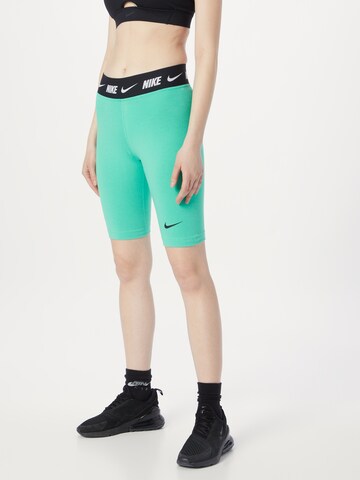 Nike Sportswear Skinny Legíny – zelená: přední strana