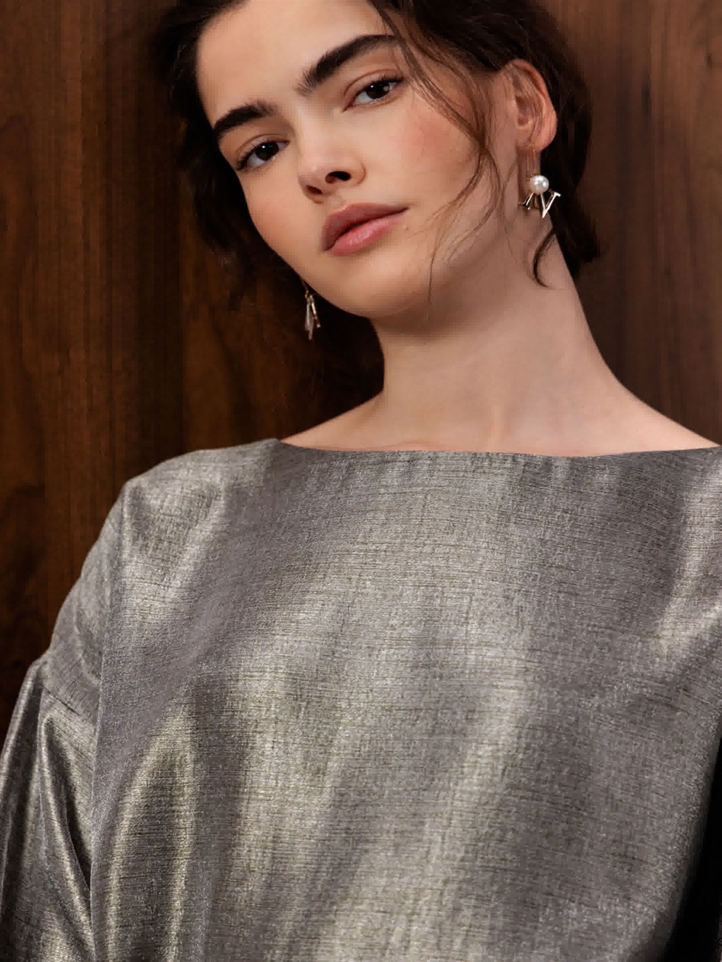 NAULOVER - Blusa ' ' em prata: frente