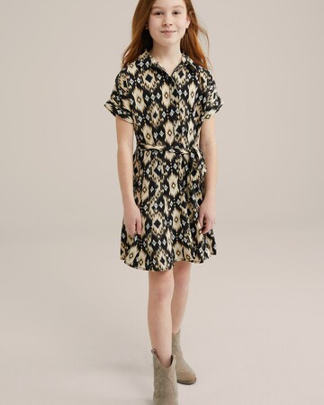 WE Fashion Платье в Бежевый: спереди