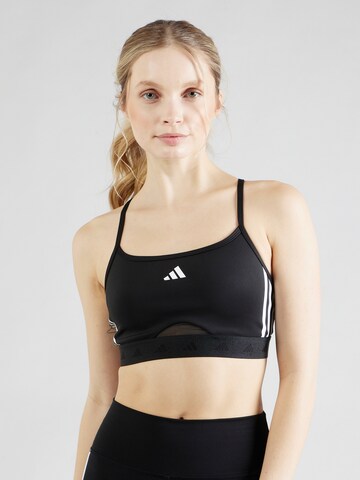 ADIDAS PERFORMANCE Bustier Sports-BH 'Hyperglam' i sort: forside