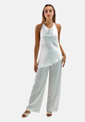 Elara regular Bukser i hvid: forside