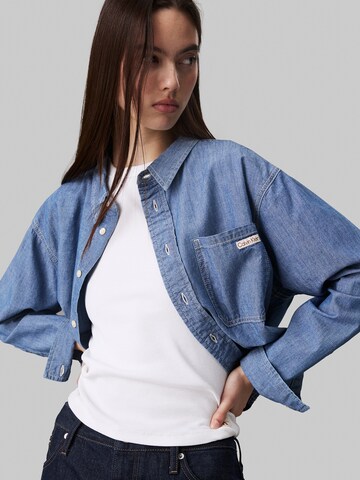 Calvin Klein Jeans Blouse in Blue