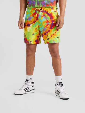 ADIDAS ORIGINALS Loosefit Broek in Geel: voorkant