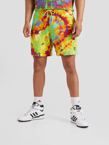 Regular Pantaloni de la ADIDAS ORIGINALS pe galben: față