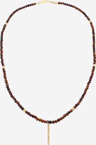 KUZZOI Necklace in Brown: front
