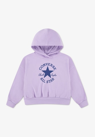 Sweat-shirt 'CHUCK' CONVERSE en violet : devant