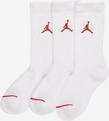 Chaussettes Jordan en blanc : devant