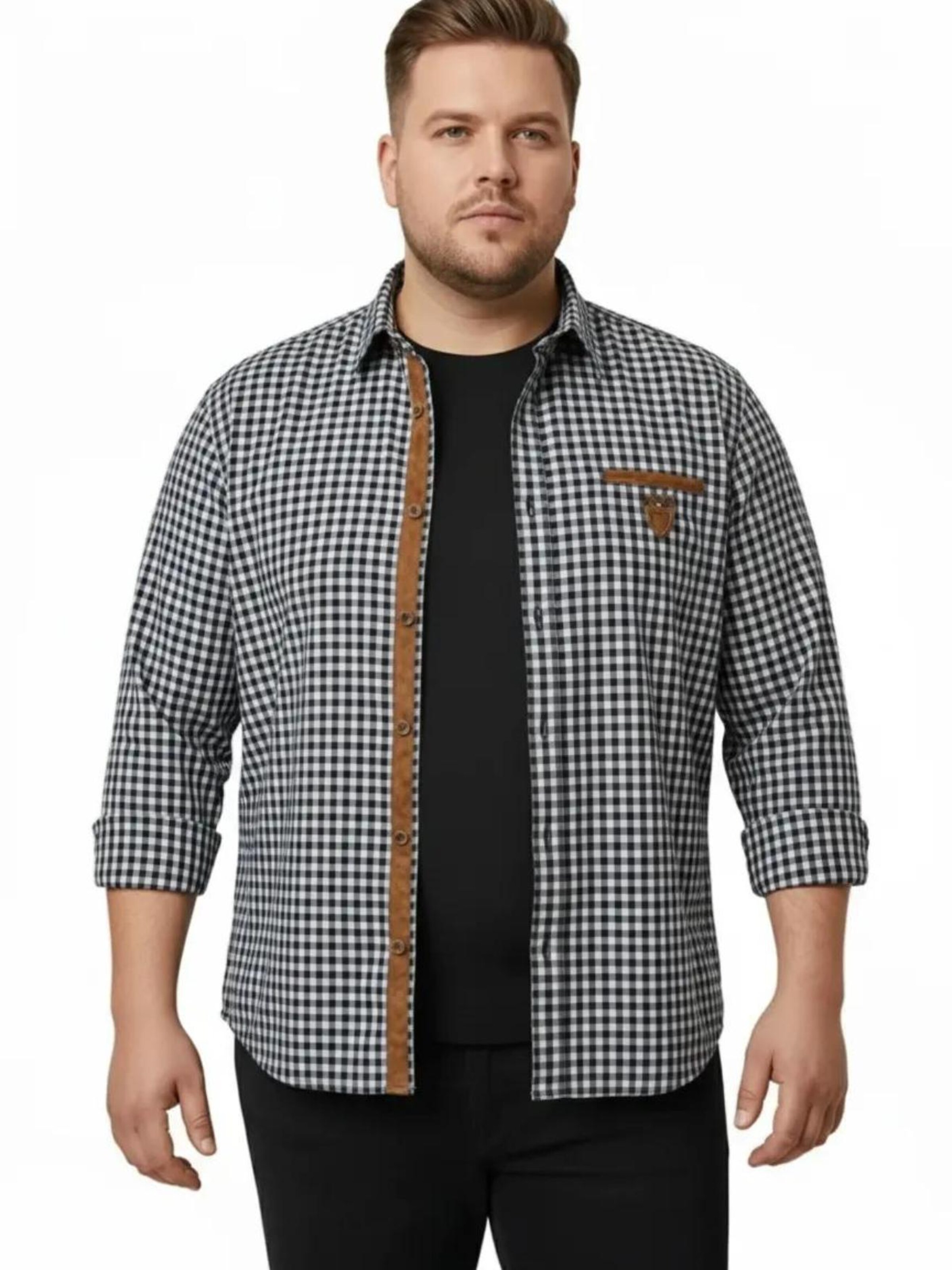 Lavecchia Comfort Fit Hemd 'LV-1981'‌‌ in Schwarz