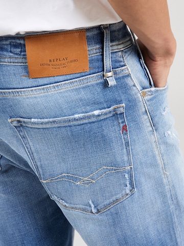 Regular Jeans de la REPLAY pe albastru