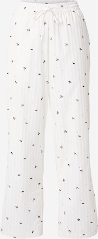 HunkemöllerPidžama hlače - bijela boja: prednji dio