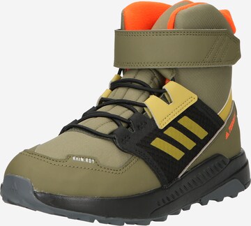 ADIDAS TERREX Boots 'Trailmaker High Cold.Rdy' in Groen: voorkant