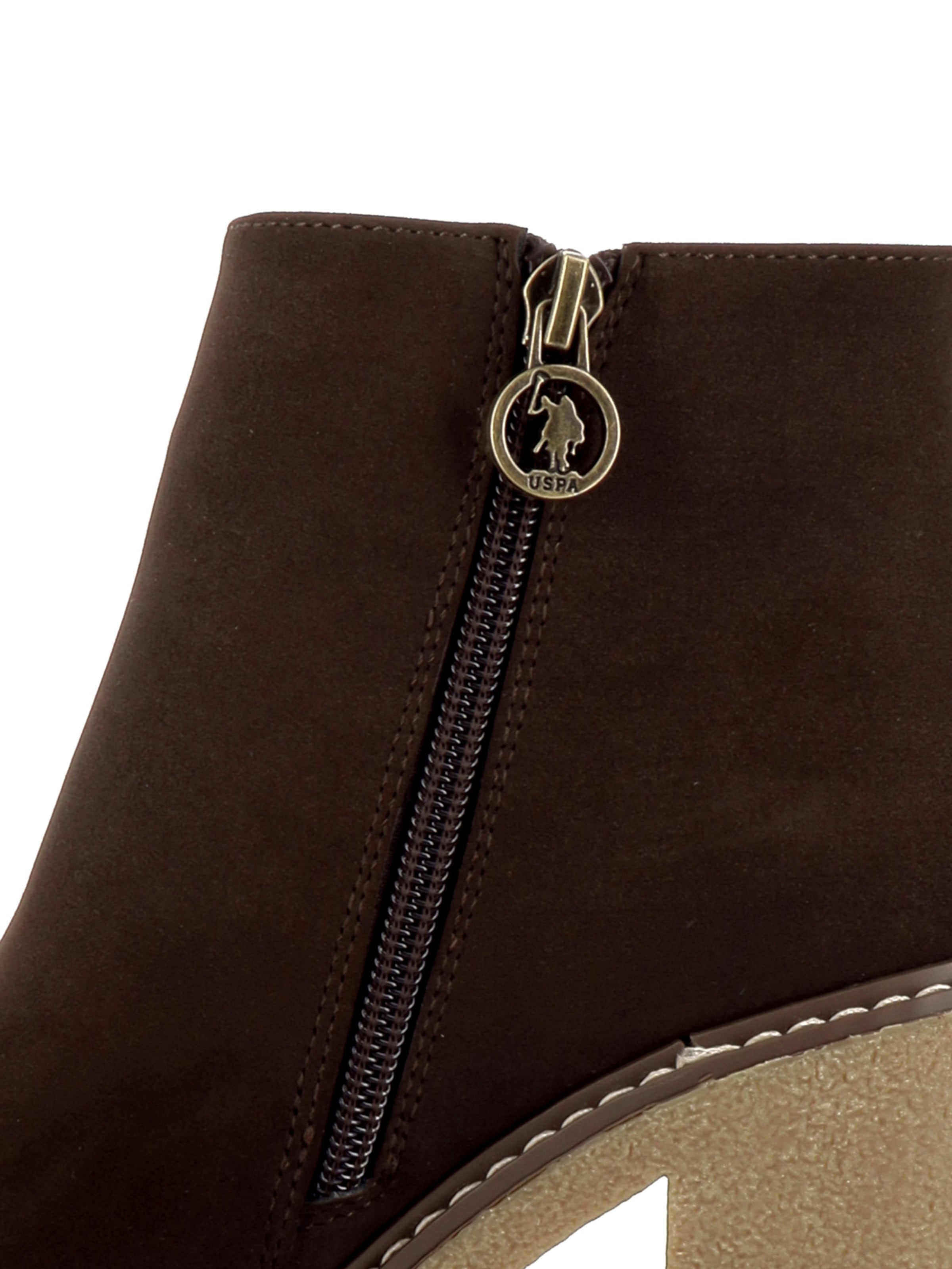 US POLO ASSN. Ankle boots 'Mabel' in Brown: side