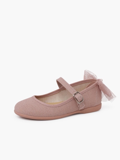 Pisamonas Ballerines en 25 en rose pastel, Vue avec produit