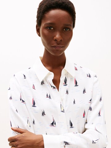 TOMMY HILFIGER Bluse in Weiß