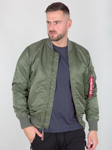 ALPHA INDUSTRIES Демисезонная куртка в Зеленый: спереди