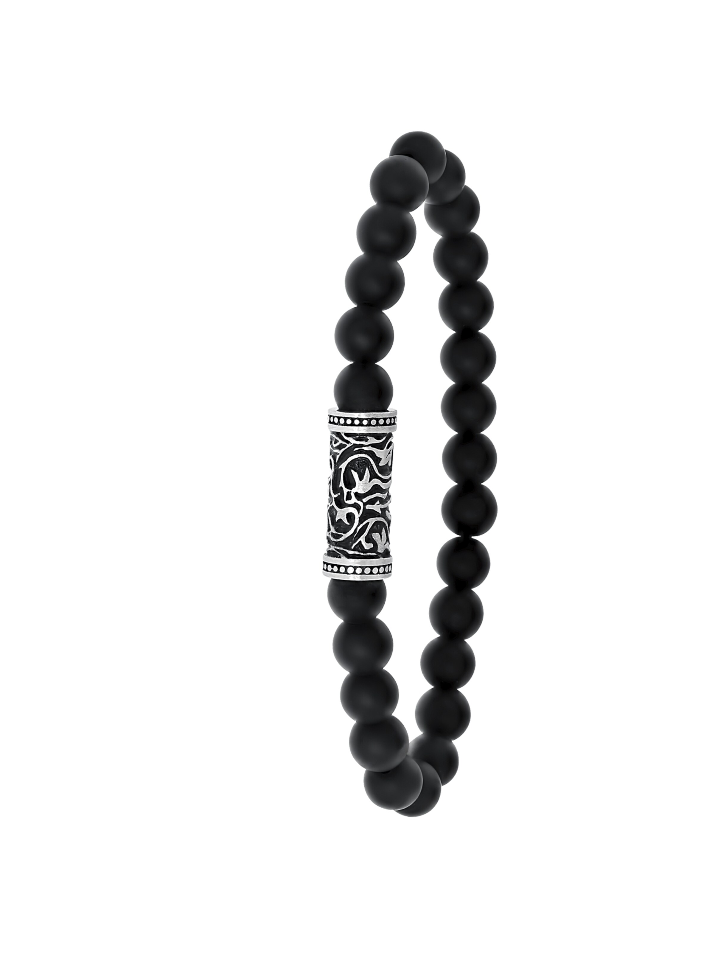 Lucardi Armband in Zwart: voorkant