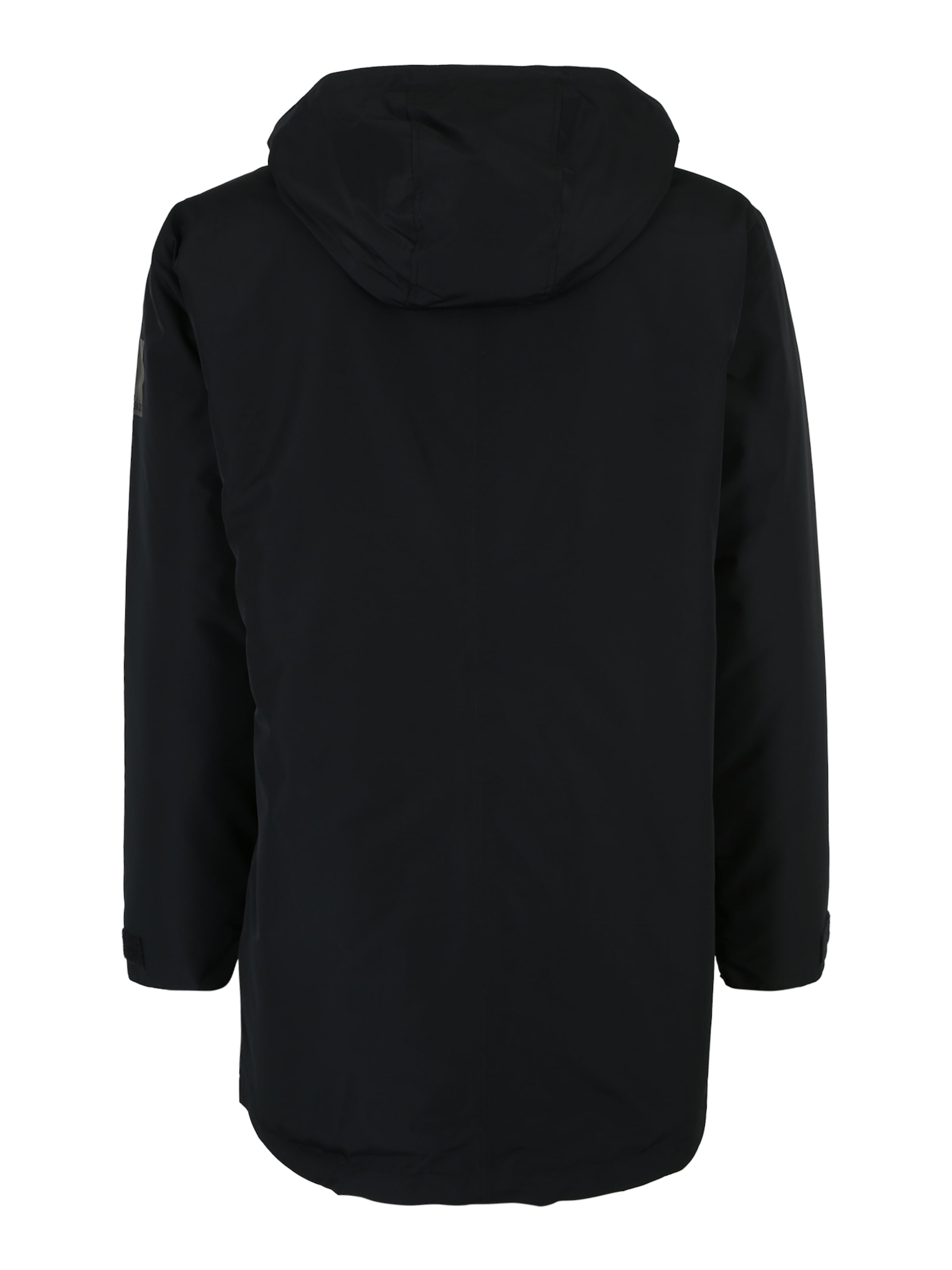 juoda JACK WOLFSKIN Laisvalaikio striukė 'Winterlager'