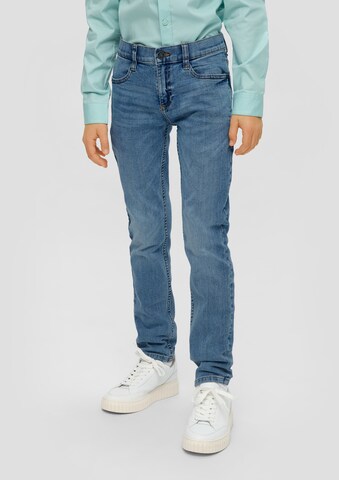 s.Oliver Slimfit Jeans 'Seattle' in Blauw: voorkant