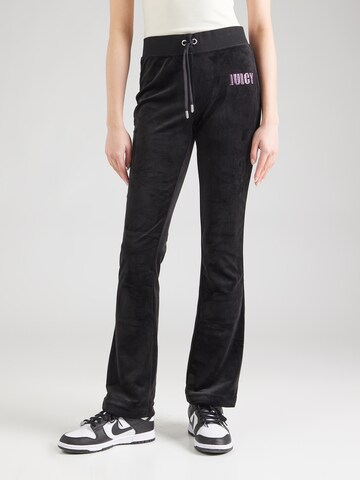 Juicy Couture Bootcut Spodnie 'IMPACT LISA' w kolorze czarny