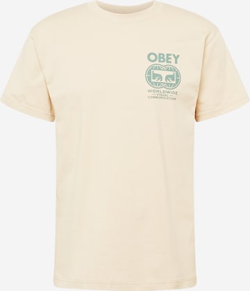 Obey Shirt in Beige: front