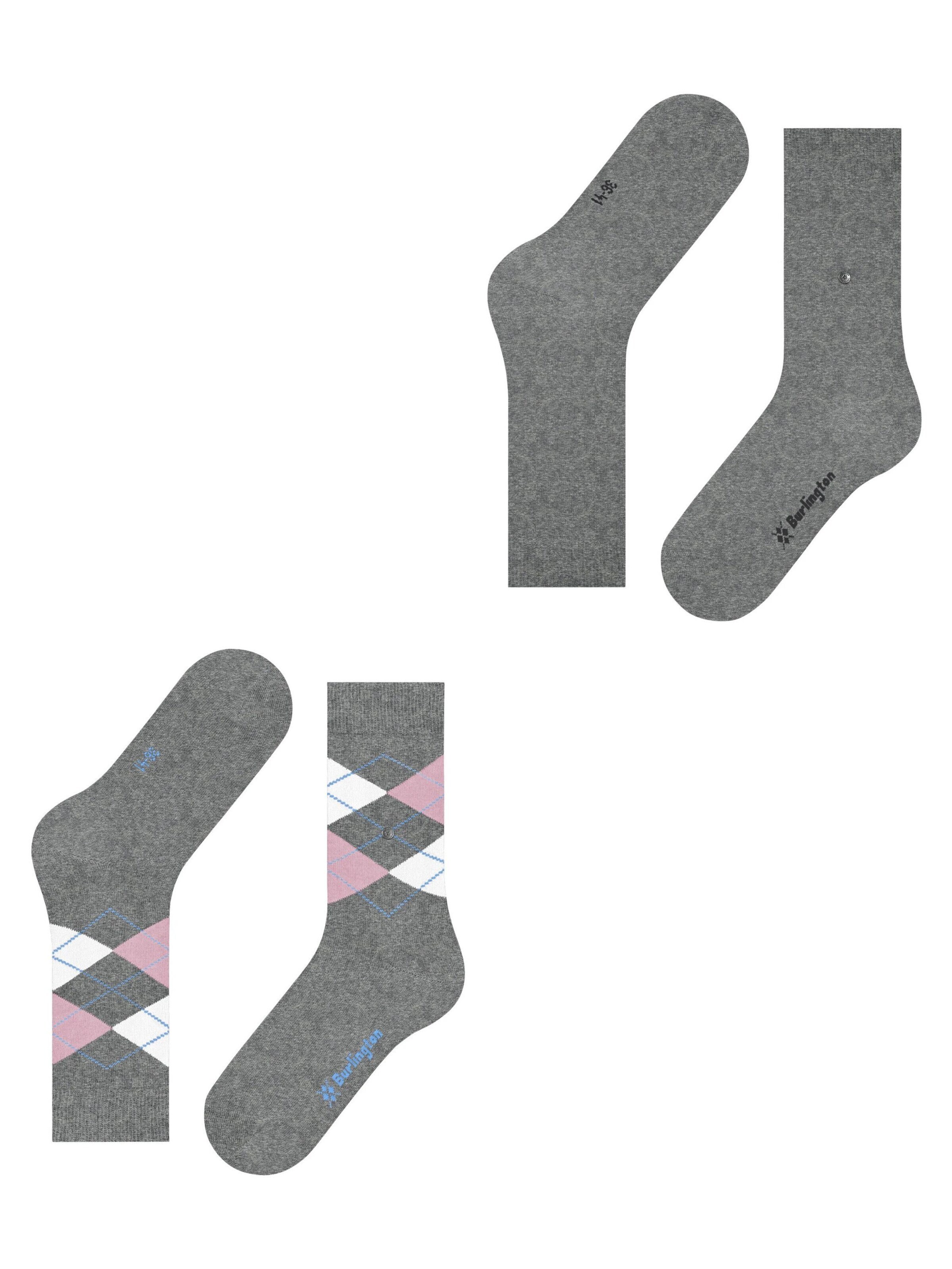 BURLINGTON Socks 'Everyday Mix 2-Pack' in Grey