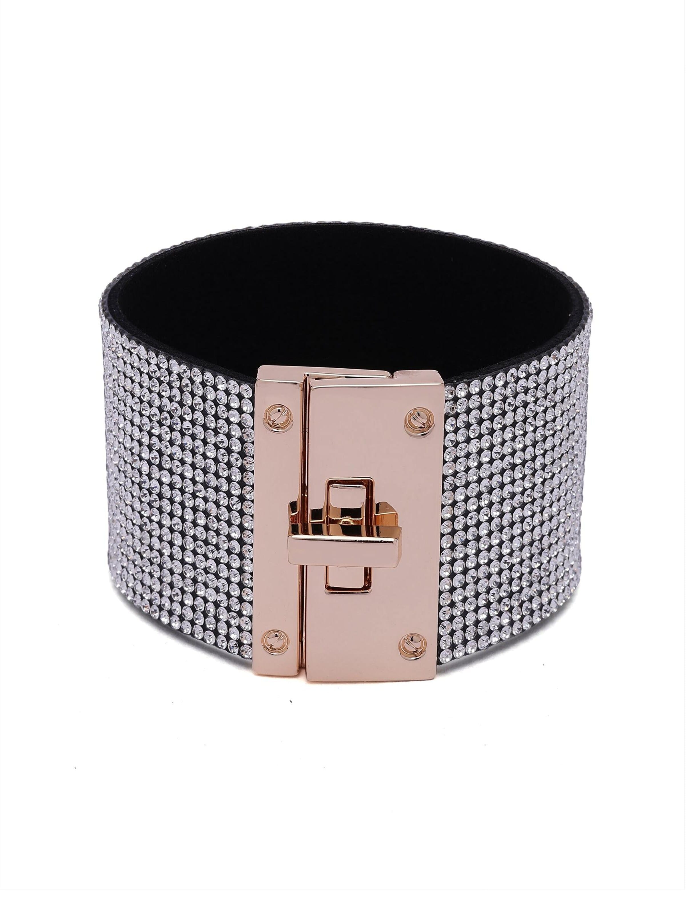 AVANT-GARDE PARIS Armband 'Diva' in Wit: voorkant