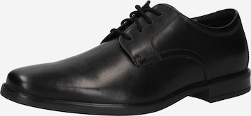 CLARKS Šněrovací boty 'Howard Walk' – černá: přední strana