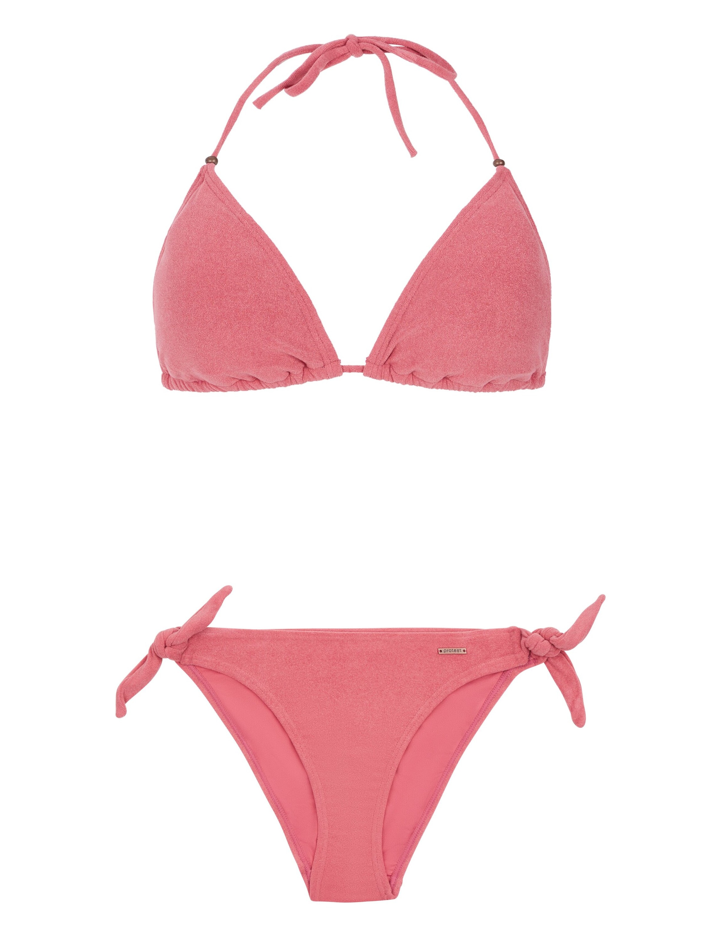 PROTEST Triangel Bikini 'PRTTWISTY' in Roze: voorkant
